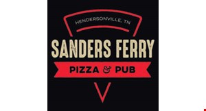 Product image for Sanders Ferry Pizza & Pub $5 off any order of $25 or more