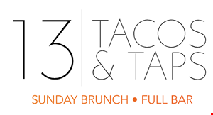 13 Tacos And Taps logo