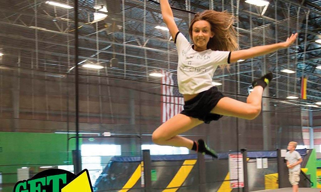 Product image for Get Air Trampoline Park $50 family of four for 2 hours. 