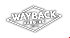 Product image for Wayback Burgers FREE MILKSHAKE