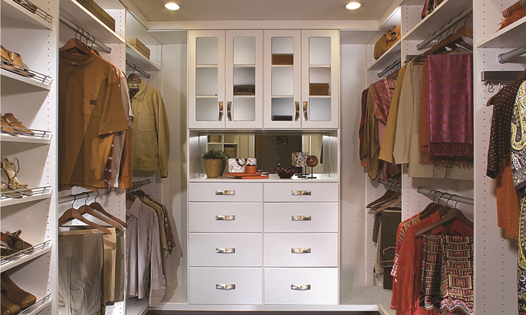 Product image for Closet Factory $400 OFF ANY ORGANIZATIONAL SYSTEM OVER $2,500. Includes installation.