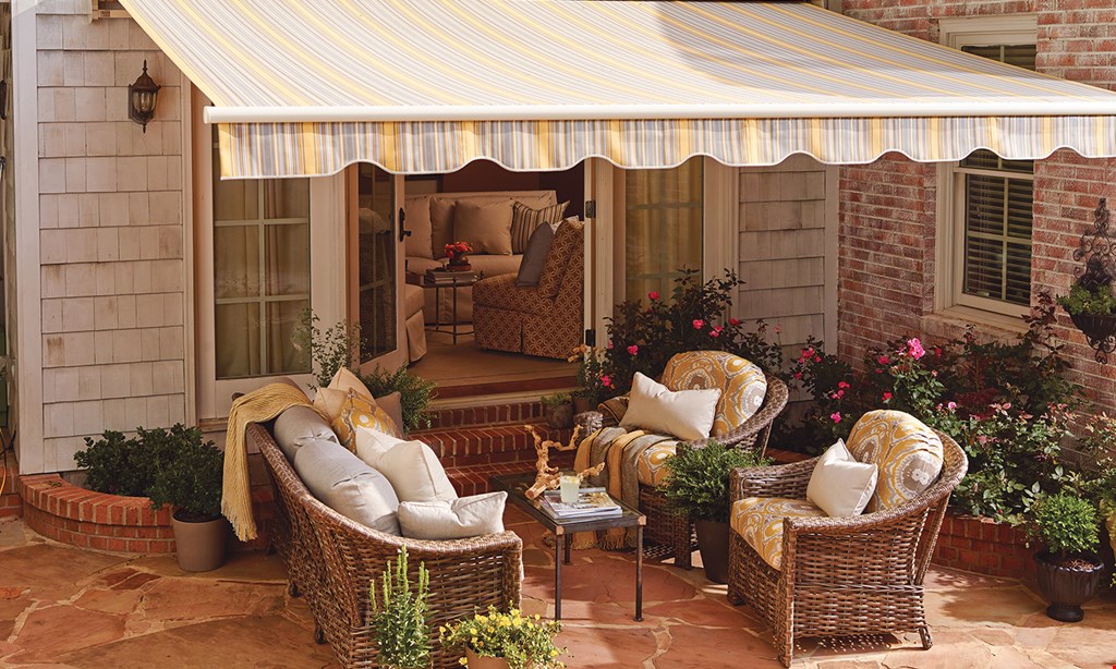 Product image for The Awning Warehouse $2,199 11'9"x10'. $2,499 15'7" x 10'. $2,999 19'3" x 10'. 