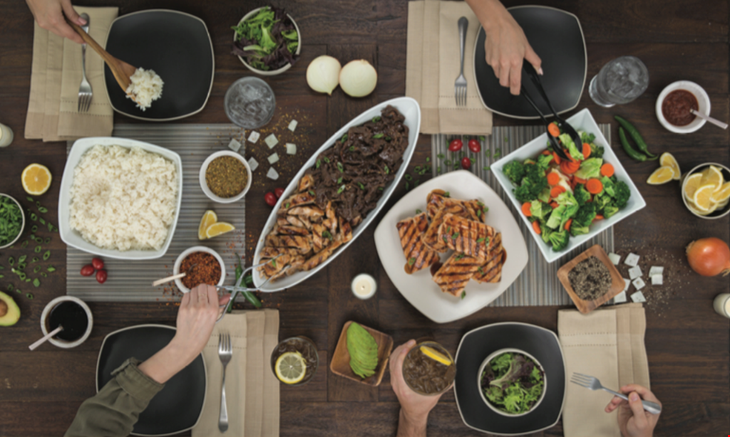 Product image for WaBa Grill Free chicken bowl with the purchase of any regular plate and two fountain drinks.