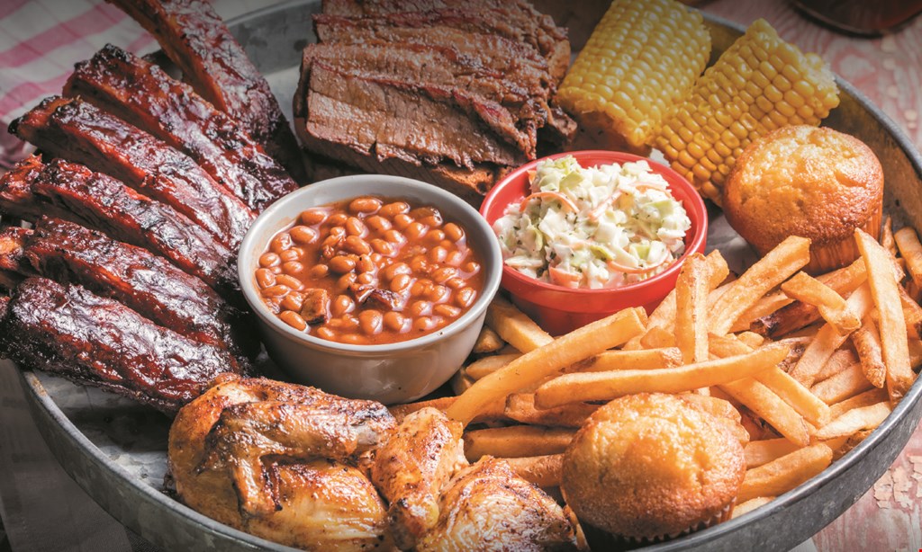 Product image for Famous Dave's BBQ $5 OFF any purchase of $25 or more coupon, valid for take-out & catering.