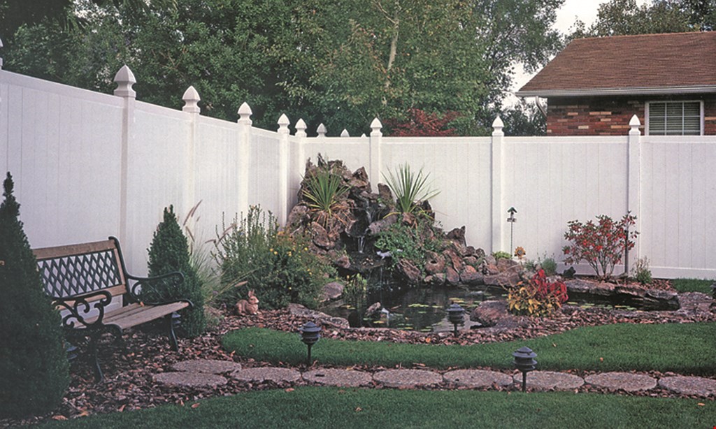 Product image for Precision Fence $100 off any service of $1000 or more - PVC only