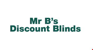 Mr B's Discount Blinds logo