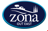 Product image for Zona Out East $5 OFF any purchase of $25 or more. 