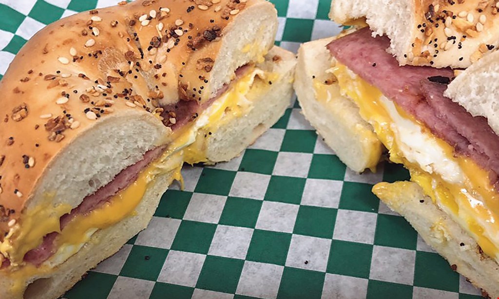 Product image for Bronx Bagel & Deli $19.99 2 jr. deli sandwiches choice of turkey, roast beef, salami, corned beef, pastrami or brisket, 1/2 lb. of cole slaw or potato salad, pickle, quart of homemade soup extra meat $2.50/sandwich call ahead to place order