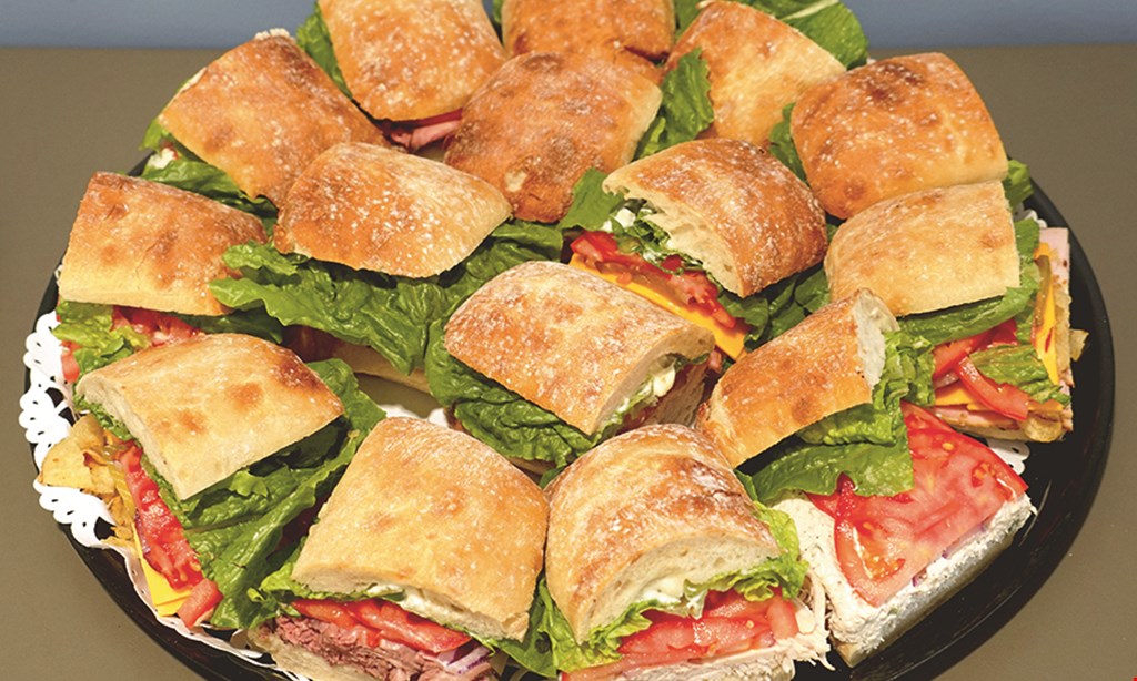 Product image for Roma Deli $5 off any hoagie tray or party special package.