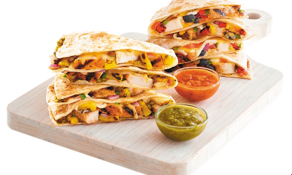 Product image for Tropical Smoothie Cafe $7.99 + tax quesadilla combo any quesadilla and 24 oz. smoothie side not included. 