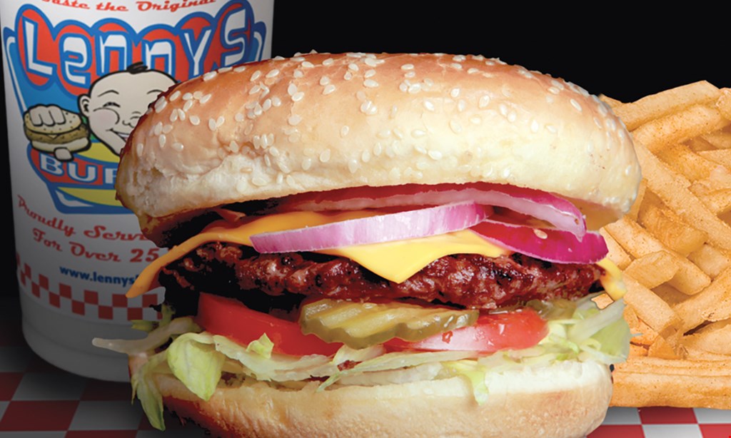 Product image for Lennys Burger DINE IN ONLY FREE small milkshake.