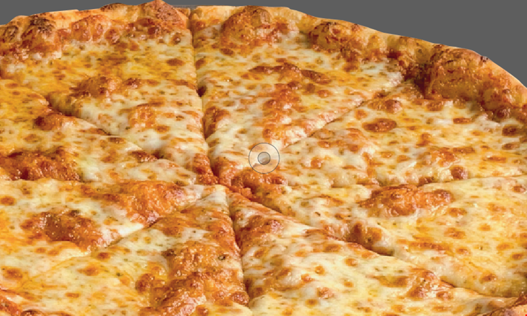 Product image for Milo's Pizza $7.50 for 3 slices & drink.