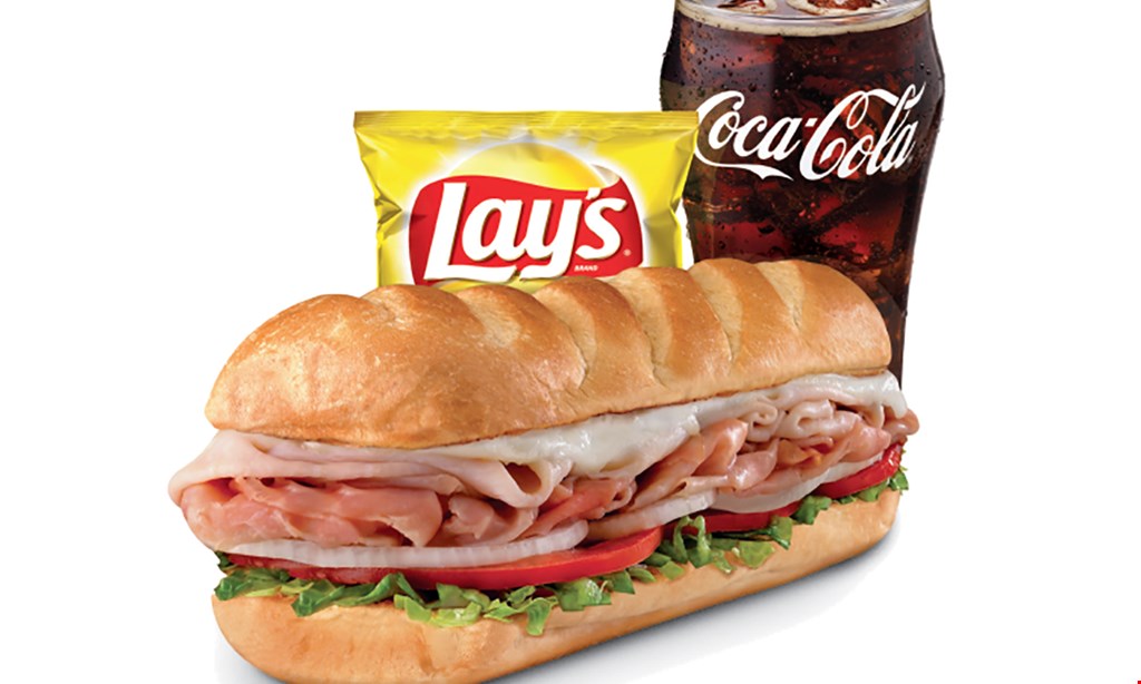 Product image for Firehouse Subs FREE SMALL SUB with purchase of medium of large sub chips and drink.