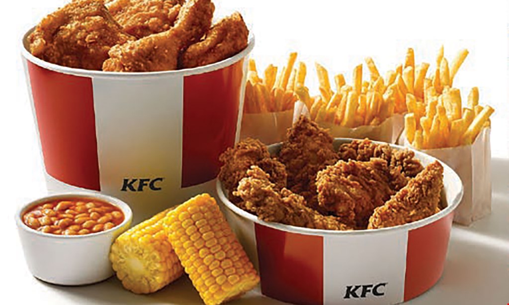 Product image for KFC  5-Pieces of Chicken. 2-Small Sides & 2 Biscuits $6.99. 