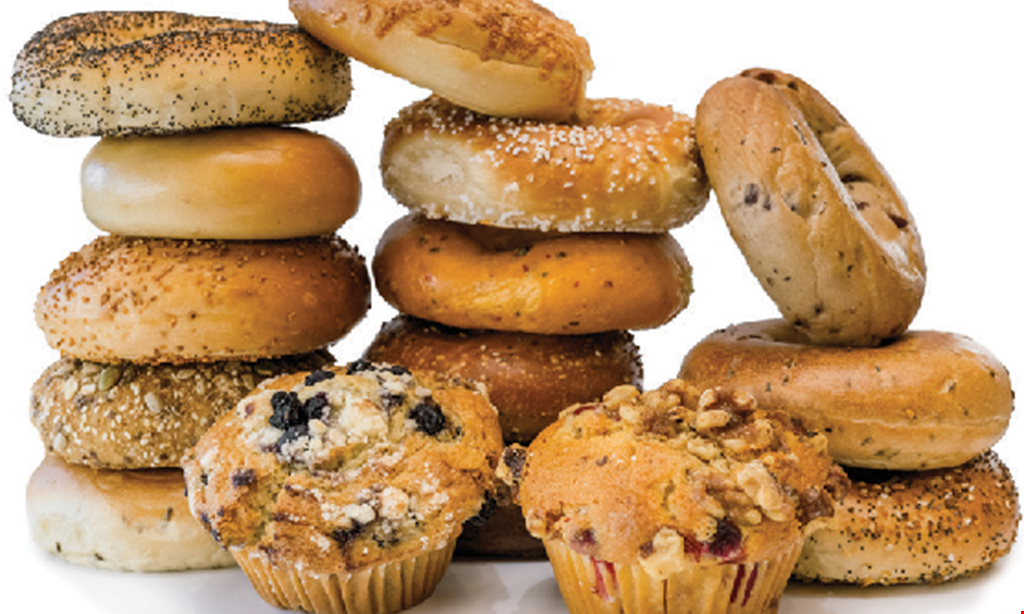 Product image for Manhattan Bagel Commuter Special - $3.99 bagel with cream cheese & 16 oz coffee.