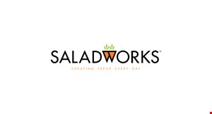Product image for Saladworks 1/2 Off any entree with the purchase of any entree of equal or greater value. 
