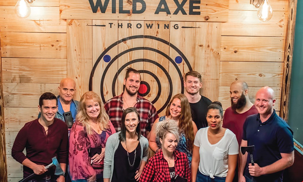 Product image for Wild Axe Throwing Take $4 off Wild Axe Throwing & Great Escape Game Sessions