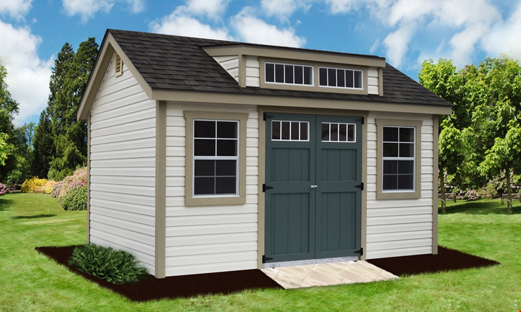 Product image for Fox Country Sheds $100 off any shed 8x12 or larger, any size garage, or any playset package