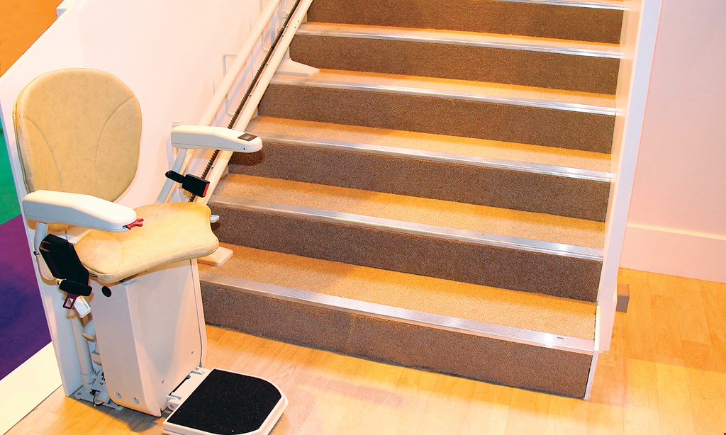 Product image for Freedom Stairlifts A new synergy. Bespoke Synergy straight stairlift $2750. Restrictions apply. 