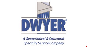 Product image for The Dwyer Company, Inc. $250 OFF FOUNDATION REPAIR CONTRACT, $50 OFF SLABJACKING / CRACK REPAIR CONTRACT.