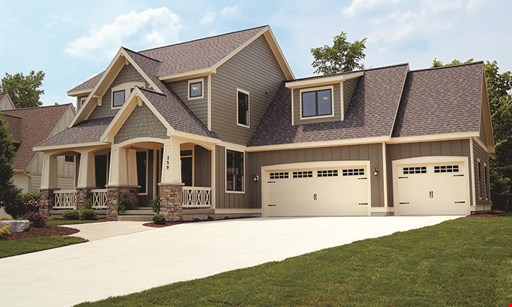 Product image for Garden State Garage Doors $1,289 8 x 7 stamped carriage house door with windows.