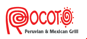 Product image for Rocoto Peruvian & Mexican Grill $3 OFF any purchase of $20 or more.