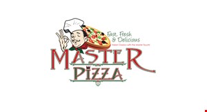 Product image for Master Pizza Brick Oven  & Italian Kitchen FREE 3 Garlic Cheese Rolls 