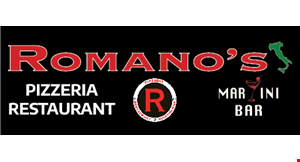 Product image for Romano's Italian Restaurant and Martini Bar 14% OFF entire purchase of $50 or more. 