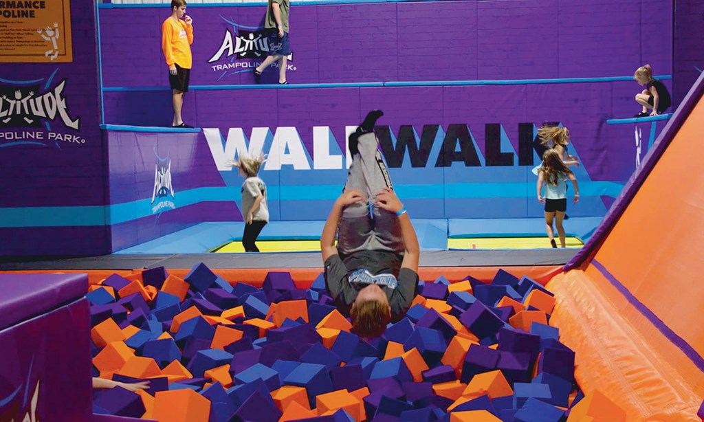 Product image for Altitude Trampoline Park $5 Off a jump pass. 