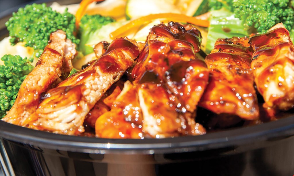 Product image for Teriyaki Madness Free reg-size bowl. Buy one reg size bowl, get a second bowl free with purchase of two drinks.