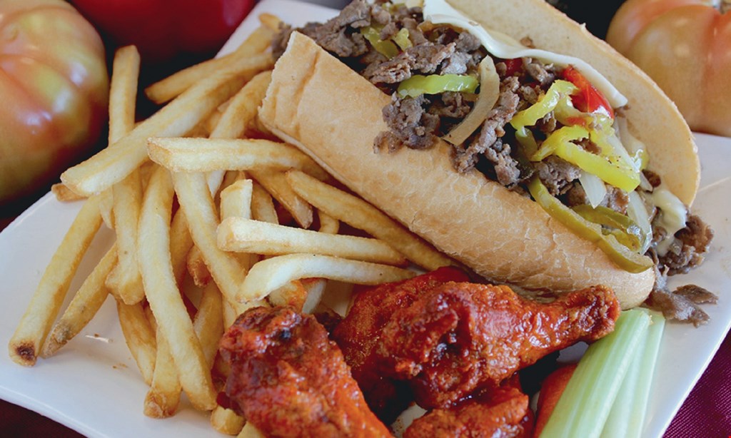 Product image for Philly Steak & Wings $5 Off any purchase of $20 or more. 