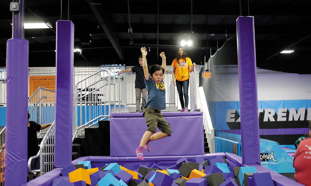 Product image for Altitude Trampoline Park $50 Off 20 person birthday party. 