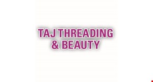 Taj Threading &Beauty logo