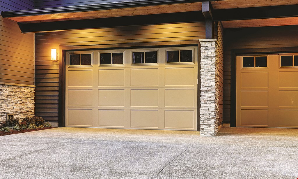 Product image for Capital City Garage Door $275 ($125 Savings) 1/2 HP Chain driven lift master opener Includes material & labor (8ft tall doors $35 increase)