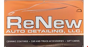 Product image for Renew Auto Detailing, LLC. $20 OFF any purchase of Complete Detail. 