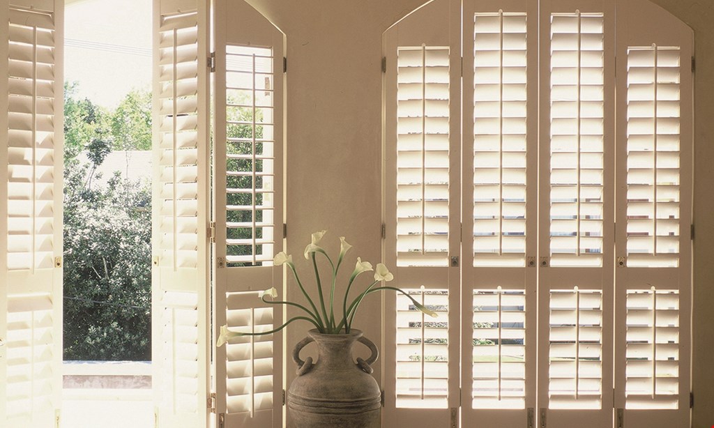 Product image for Wholesale Shutters & Blinds $30 OFF each window for solid hardwood plantation shutters. 
