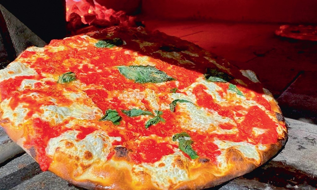 Product image for Zoni's Brooklyn Brick Pizzeria FREE large margherita pizza No purchase necessary All Day Tuesday, Wednesday & Thursday 11:15am-9:00pm toppings extra.