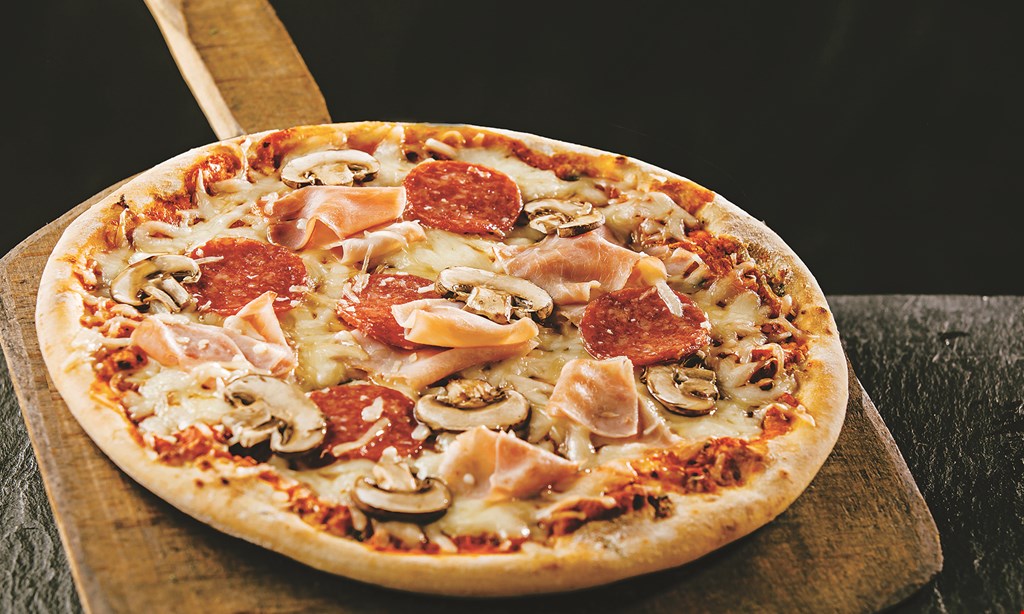 Product image for Pizza Di Molise $21.99 +tax Large Pie with Wings, 1 Order Garlic Knots, 2-Liter Soda 