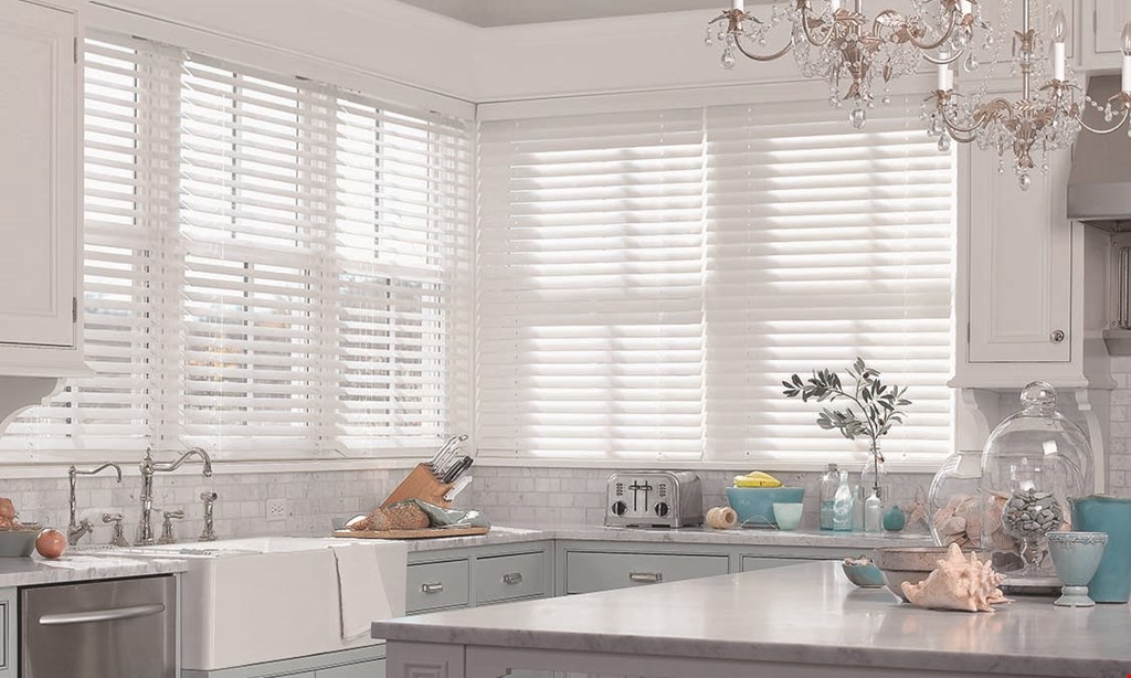 Product image for Budget Blinds Buy 4 get 1 free of equal or lesser value.