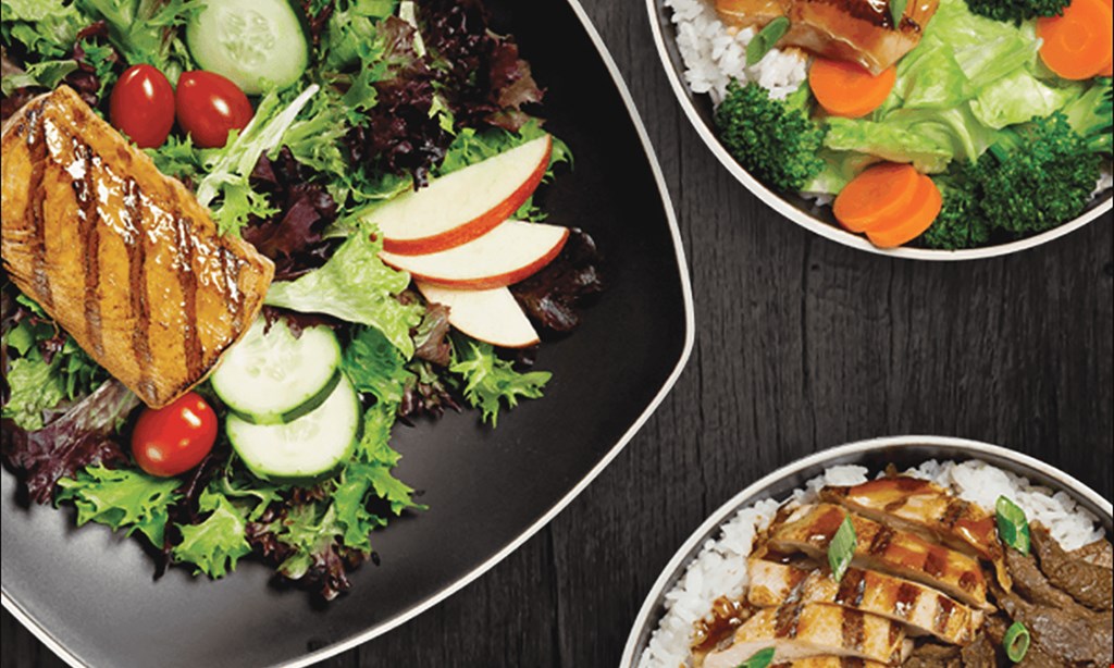 Product image for WaBa Grill Free chicken bowl with the purchase of any regular plate and two fountain drinks. 