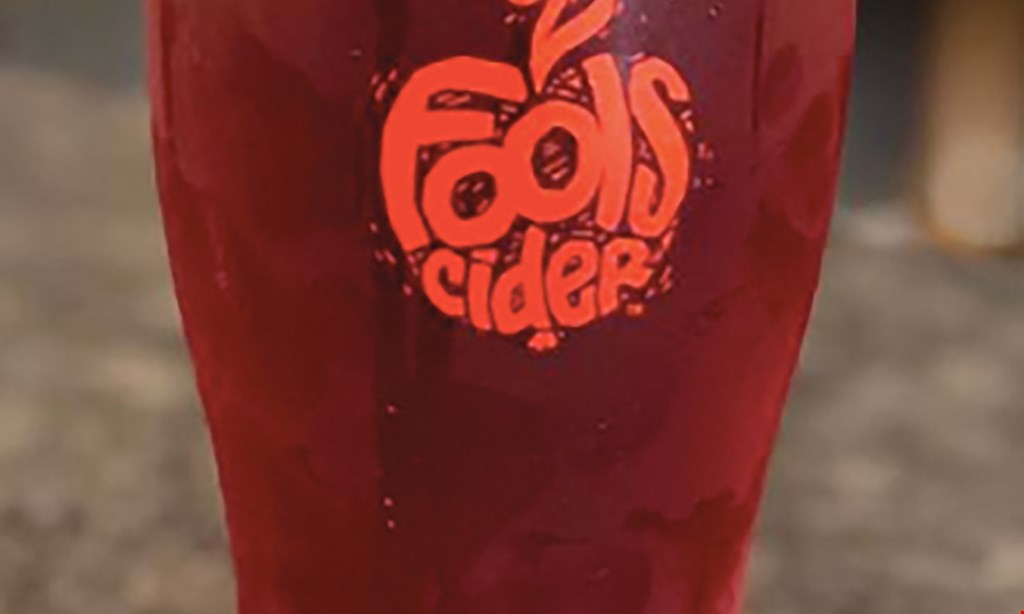Product image for 2 Fools Cider $5 Off any purchase of $25 or more