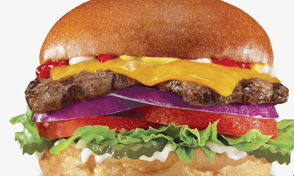 Product image for Hardee's FREE Thickburger buy one Thickburger, get the second of equal or lesser value for free. 