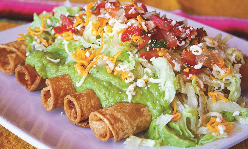 Product image for Panchos Mexican Grill Free 3 original rolled tacos with purchase of any combo plate & drink