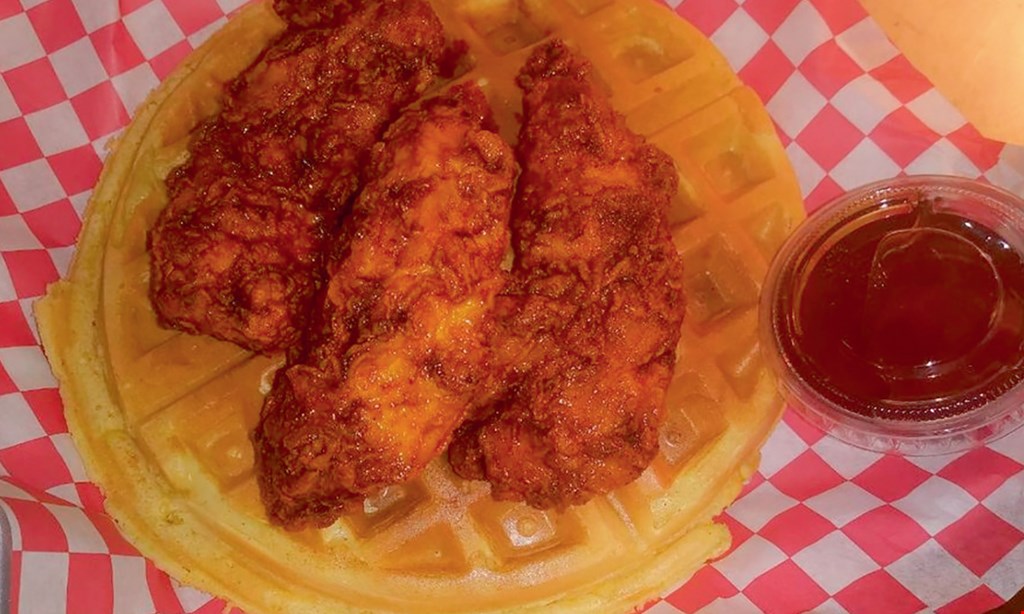 Product image for Martin's Chicken & Waffles $2 Off chicken and waffle entree. 