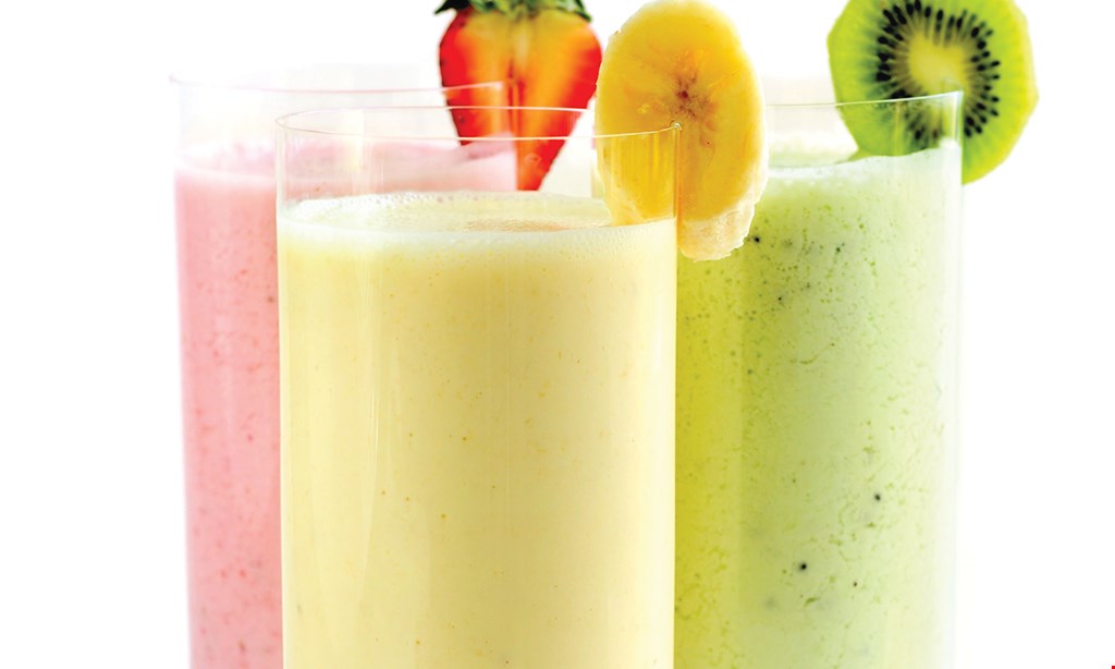 Product image for Yoyo Juice $9 small wrap & small smoothie. 