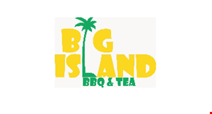 Product image for Big Island BBQ & Tea 1/2 OFF boba drink buy any boba drink at reg. price and receive 2nd boba drink of equal or lesser value 1/2 off. 