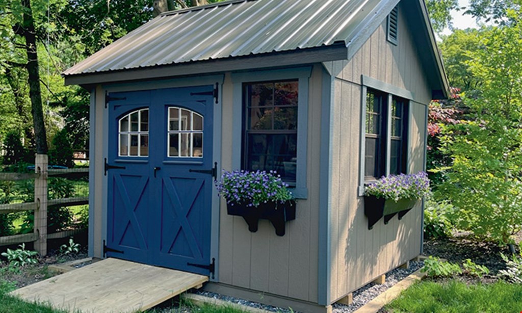 Product image for All Amish Structures, Inc $100 Off any purchase of a new shed or garage. 