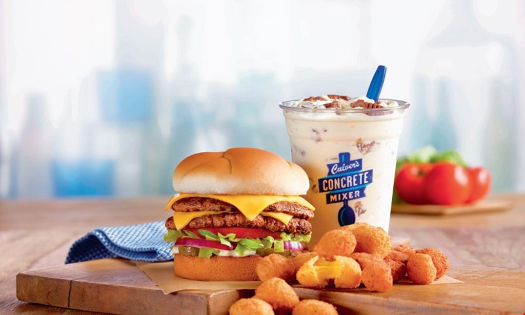 Product image for Culver's Buy 1 Get 1 Free Veggie Burger. 