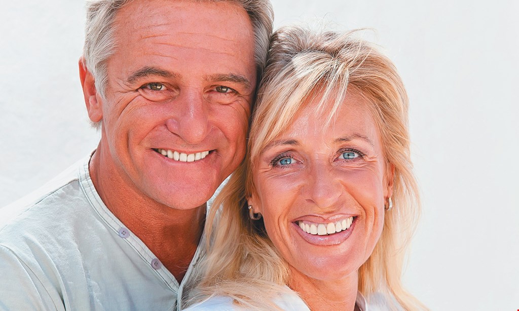 Product image for Upland Spa Dentistry 4 Denture Supporting Implants. Includes: Full Upper & Lower Dentures & 4 Denture Supporting Implants. Special $3799