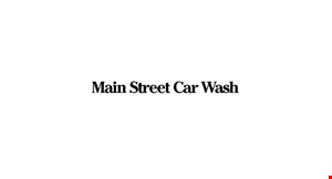 Main Street Car Wash logo